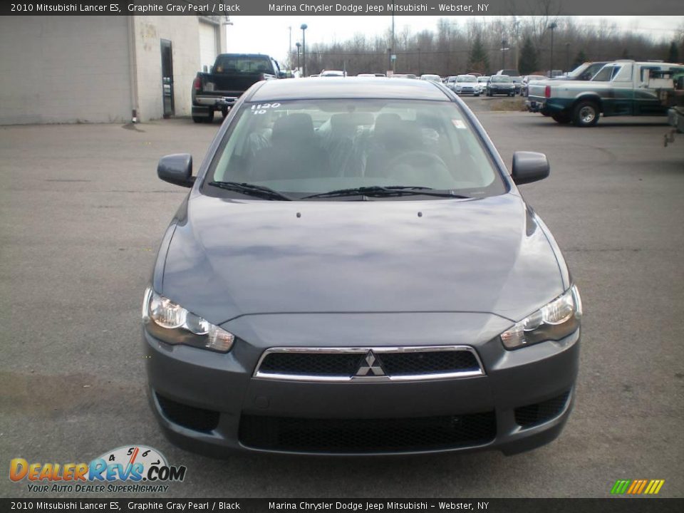 2010 Mitsubishi Lancer ES Graphite Gray Pearl / Black Photo #13