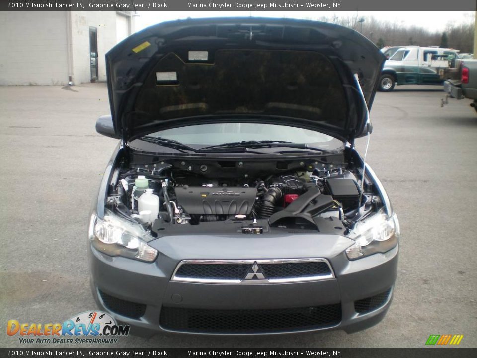 2010 Mitsubishi Lancer ES Graphite Gray Pearl / Black Photo #14