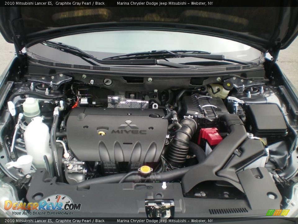 2010 Mitsubishi Lancer ES Graphite Gray Pearl / Black Photo #15