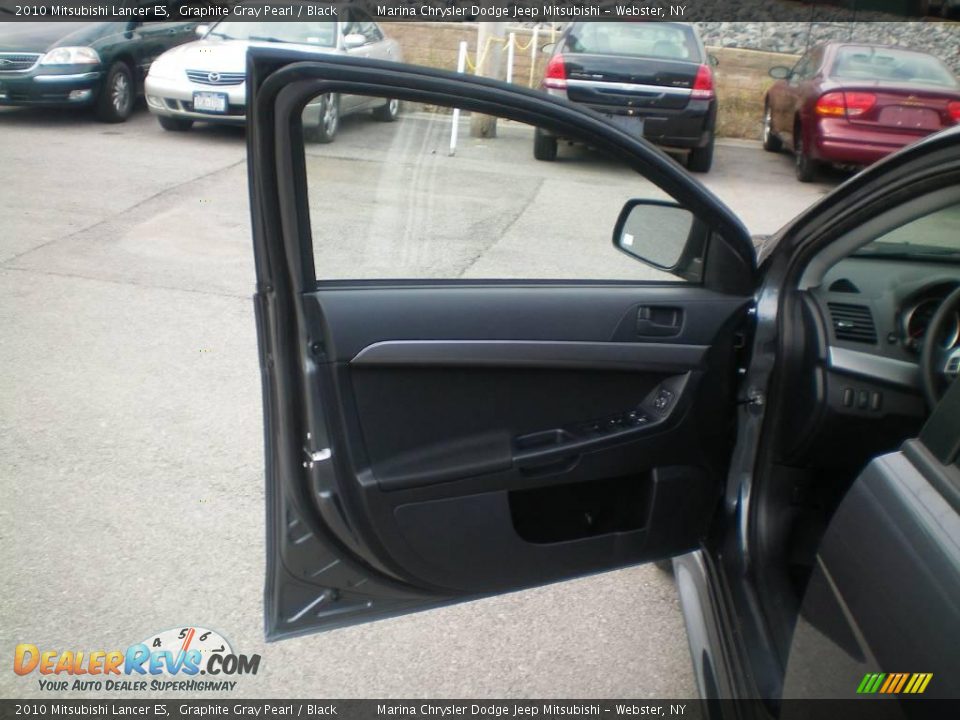 2010 Mitsubishi Lancer ES Graphite Gray Pearl / Black Photo #16
