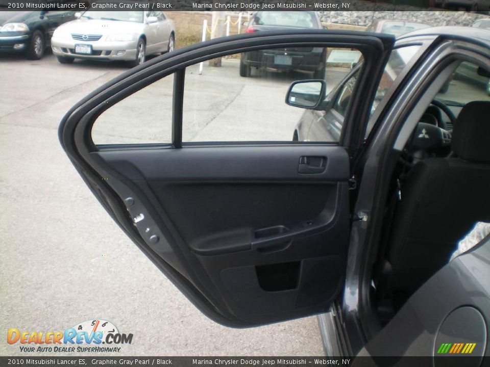 2010 Mitsubishi Lancer ES Graphite Gray Pearl / Black Photo #17