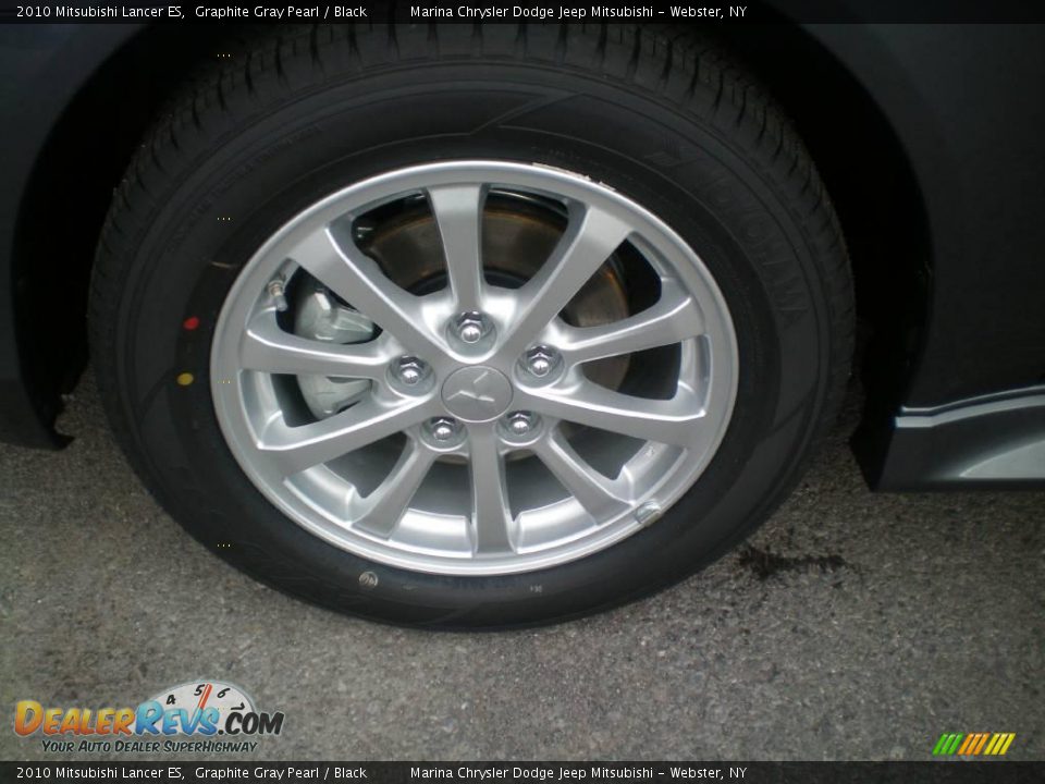 2010 Mitsubishi Lancer ES Graphite Gray Pearl / Black Photo #24