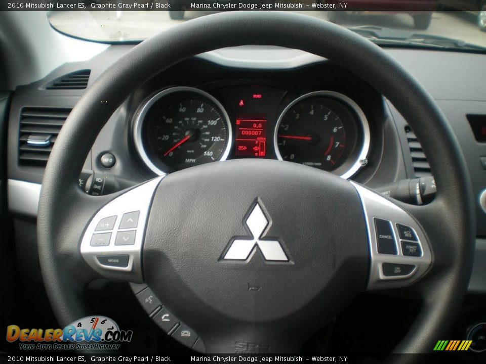2010 Mitsubishi Lancer ES Graphite Gray Pearl / Black Photo #26
