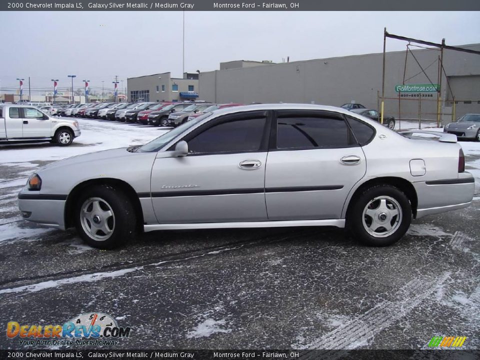 2000 Chevrolet Impala LS Galaxy Silver Metallic / Medium Gray Photo #2