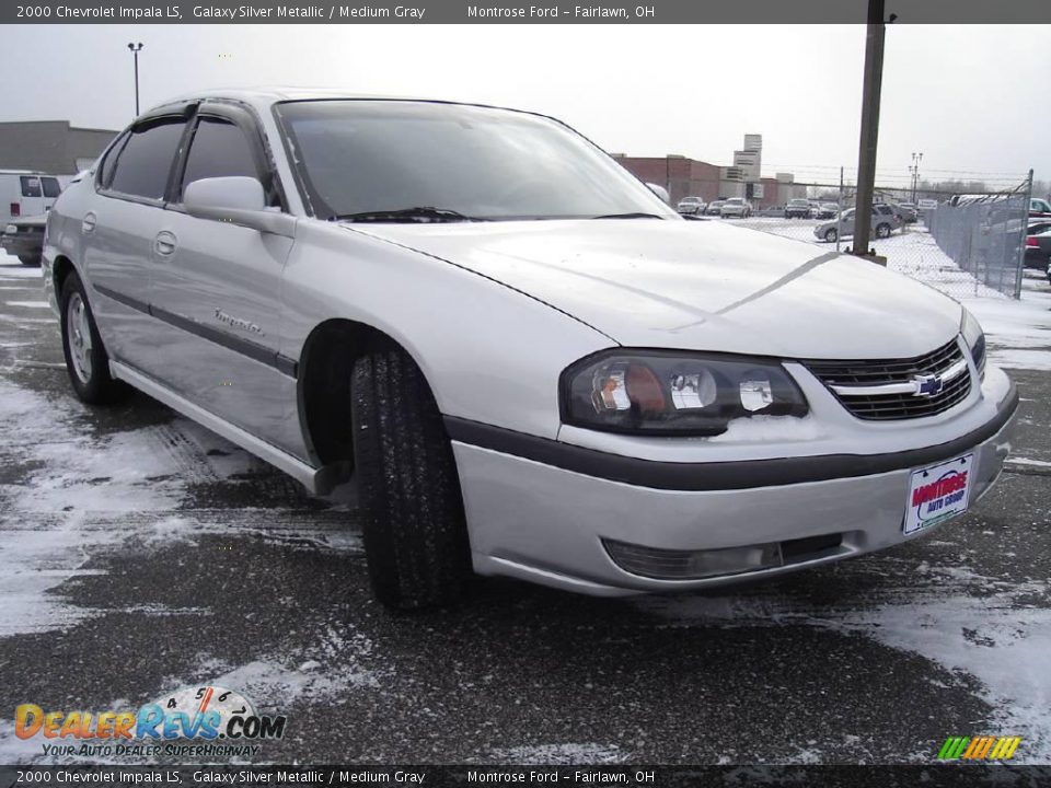 2000 Chevrolet Impala LS Galaxy Silver Metallic / Medium Gray Photo #7