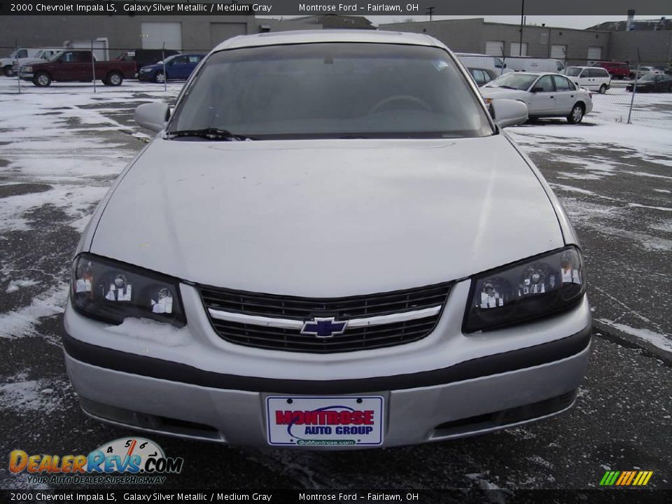 2000 Chevrolet Impala LS Galaxy Silver Metallic / Medium Gray Photo #8