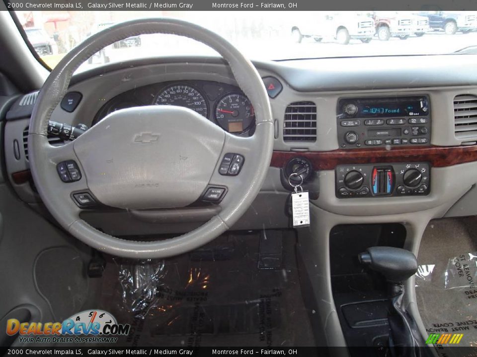2000 Chevrolet Impala LS Galaxy Silver Metallic / Medium Gray Photo #20