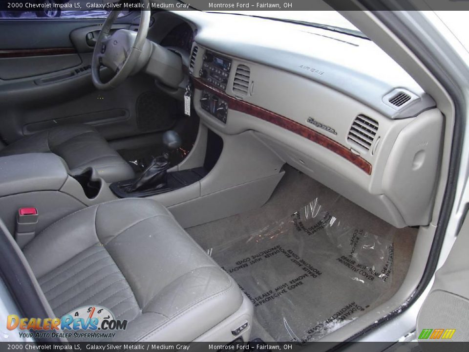 2000 Chevrolet Impala LS Galaxy Silver Metallic / Medium Gray Photo #23