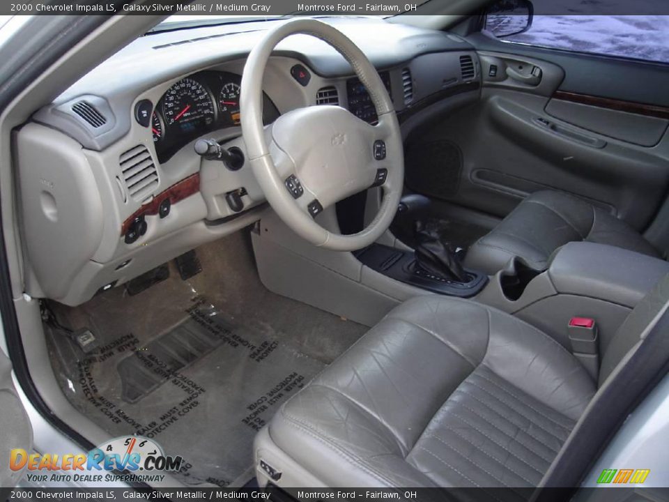 2000 Chevrolet Impala LS Galaxy Silver Metallic / Medium Gray Photo #27