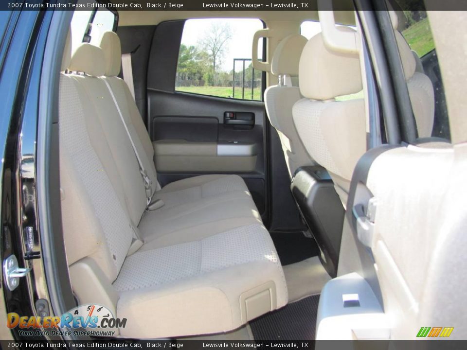 2007 Toyota Tundra Texas Edition Double Cab Black / Beige Photo #11