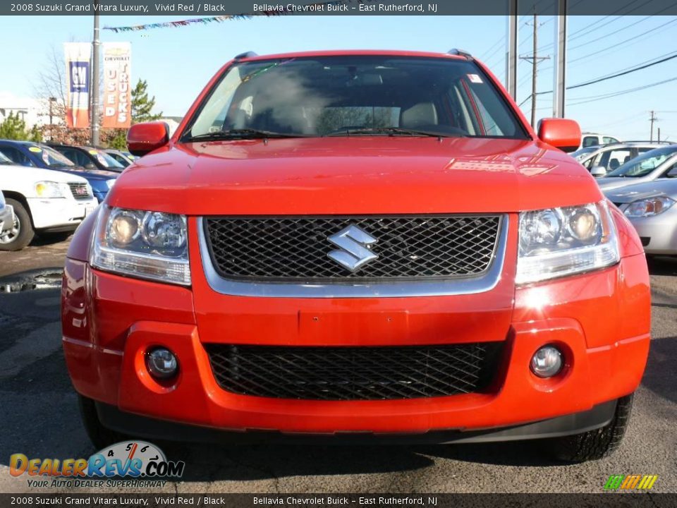 2008 Suzuki Grand Vitara Luxury Vivid Red / Black Photo #2