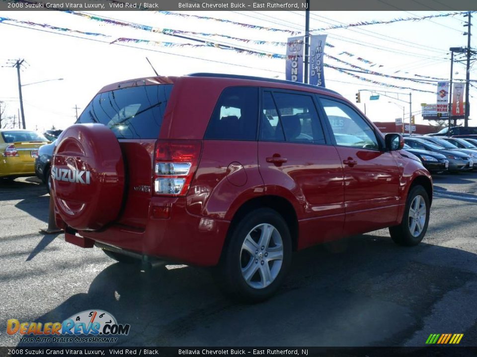 2008 Suzuki Grand Vitara Luxury Vivid Red / Black Photo #4