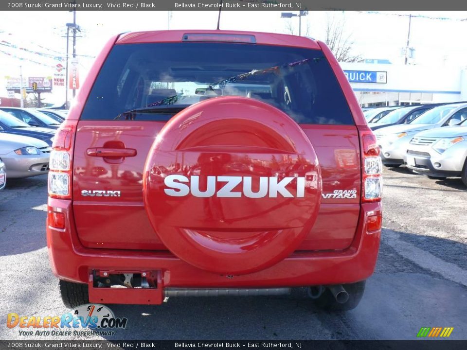 2008 Suzuki Grand Vitara Luxury Vivid Red / Black Photo #5