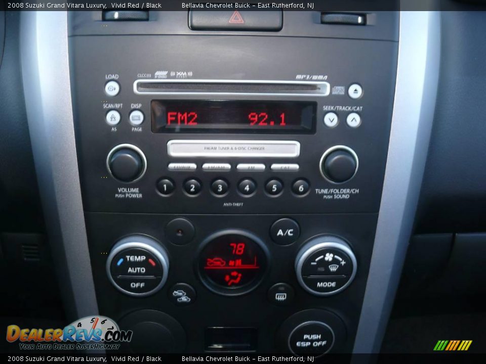 2008 Suzuki Grand Vitara Luxury Vivid Red / Black Photo #10