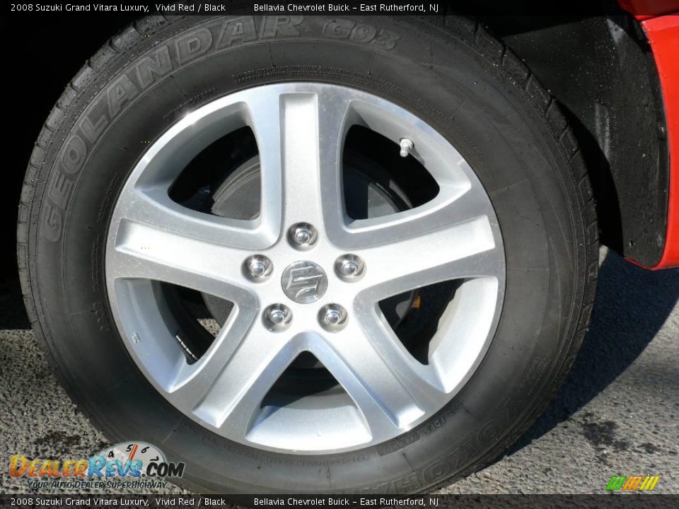 2008 Suzuki Grand Vitara Luxury Vivid Red / Black Photo #14