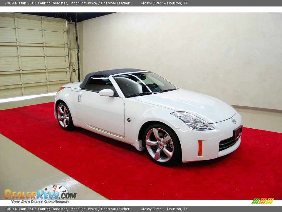 2009 Nissan 350Z Touring Roadster Moonlight White / Charcoal Leather Photo #1
