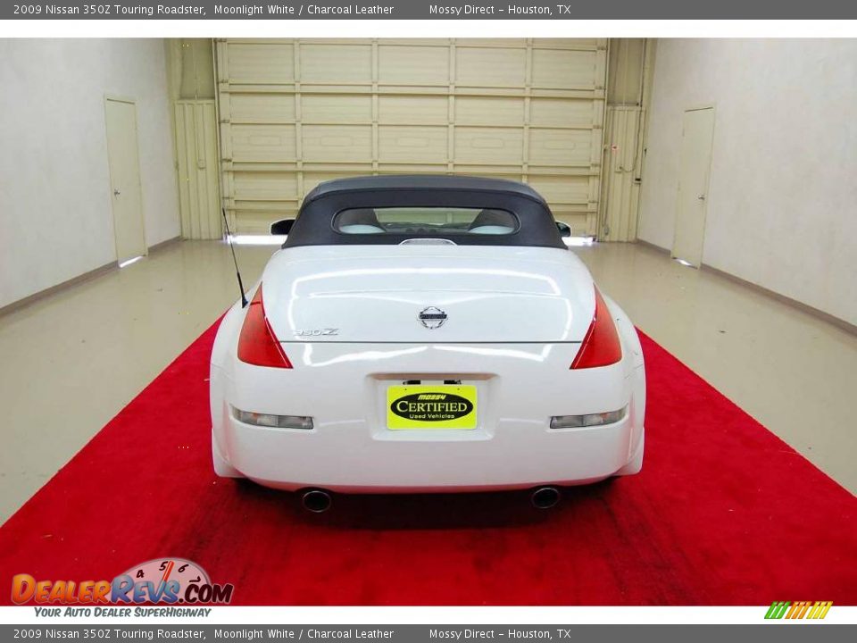 2009 Nissan 350Z Touring Roadster Moonlight White / Charcoal Leather Photo #5