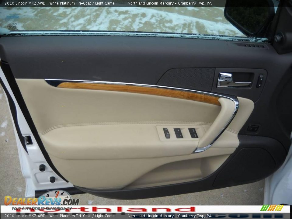 2010 Lincoln MKZ AWD White Platinum Tri-Coat / Light Camel Photo #6