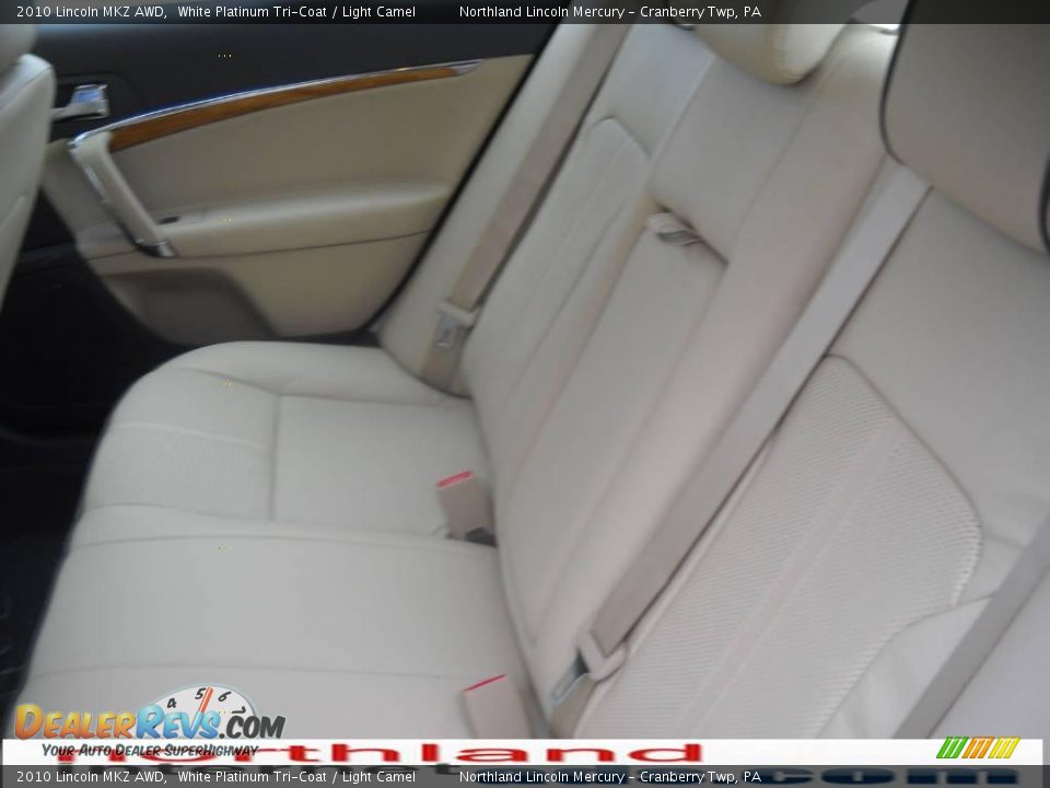 2010 Lincoln MKZ AWD White Platinum Tri-Coat / Light Camel Photo #11