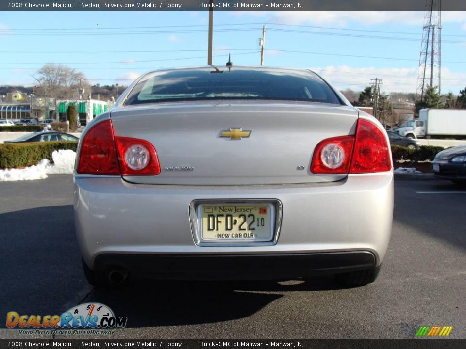2008 Chevrolet Malibu LT Sedan Silverstone Metallic / Ebony Photo #6