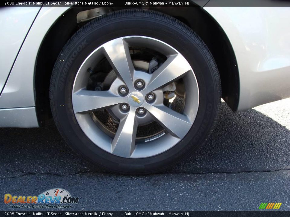 2008 Chevrolet Malibu LT Sedan Silverstone Metallic / Ebony Photo #10