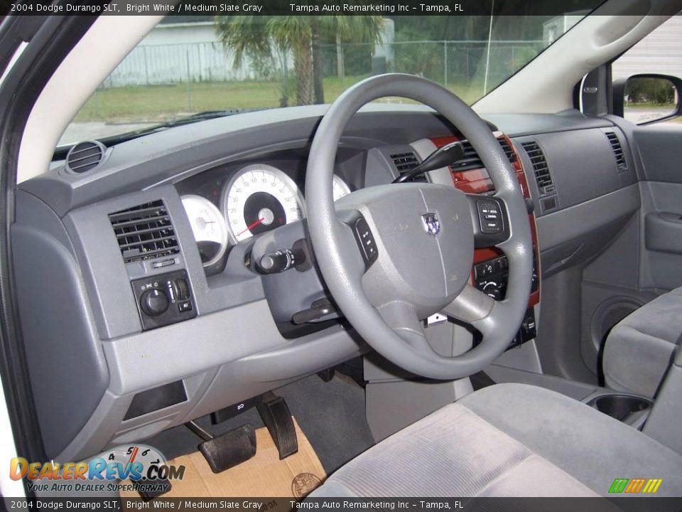 2004 Dodge Durango SLT Bright White / Medium Slate Gray Photo #35