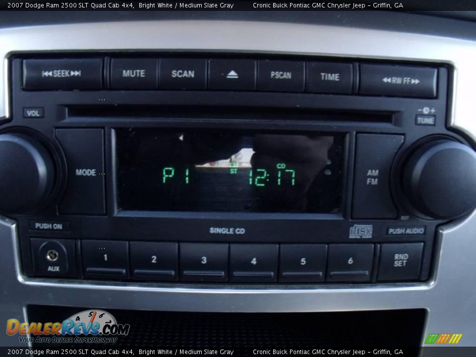 2007 Dodge Ram 2500 SLT Quad Cab 4x4 Bright White / Medium Slate Gray Photo #22