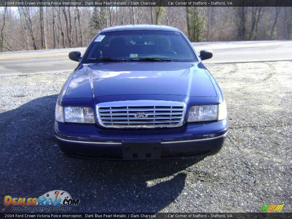 2004 Ford Crown Victoria Police Interceptor Dark Blue Pearl Metallic / Dark Charcoal Photo #1