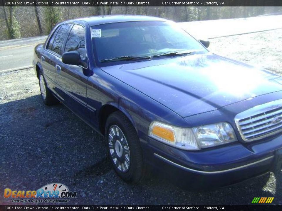 2004 Ford Crown Victoria Police Interceptor Dark Blue Pearl Metallic / Dark Charcoal Photo #2
