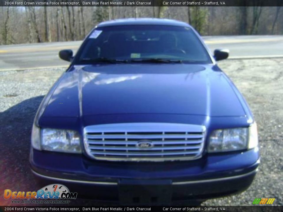 2004 Ford Crown Victoria Police Interceptor Dark Blue Pearl Metallic / Dark Charcoal Photo #5