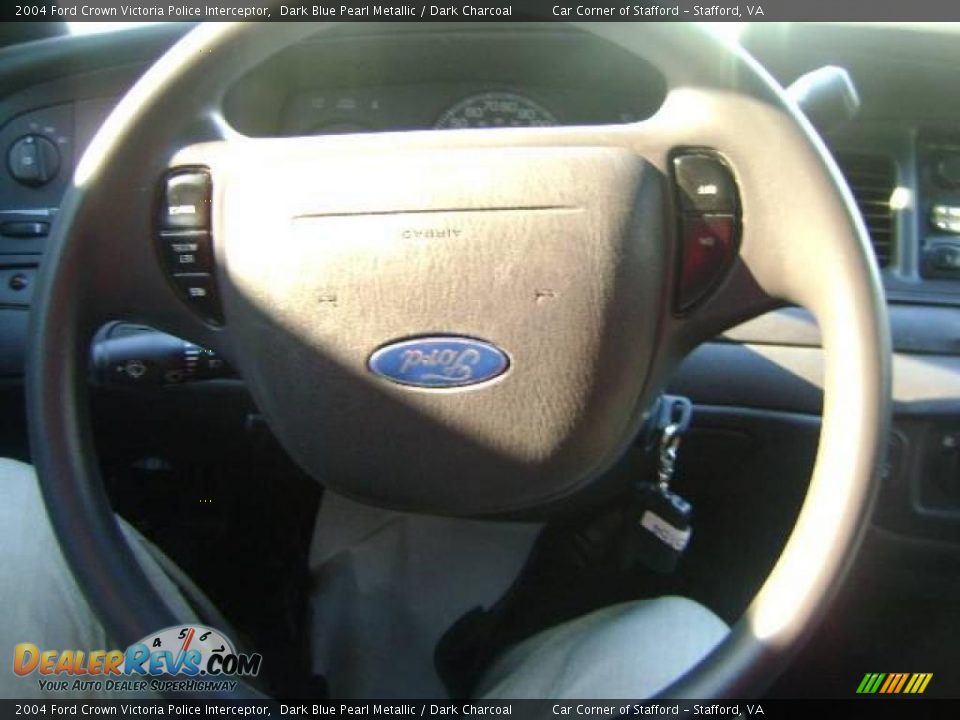 2004 Ford Crown Victoria Police Interceptor Dark Blue Pearl Metallic / Dark Charcoal Photo #6
