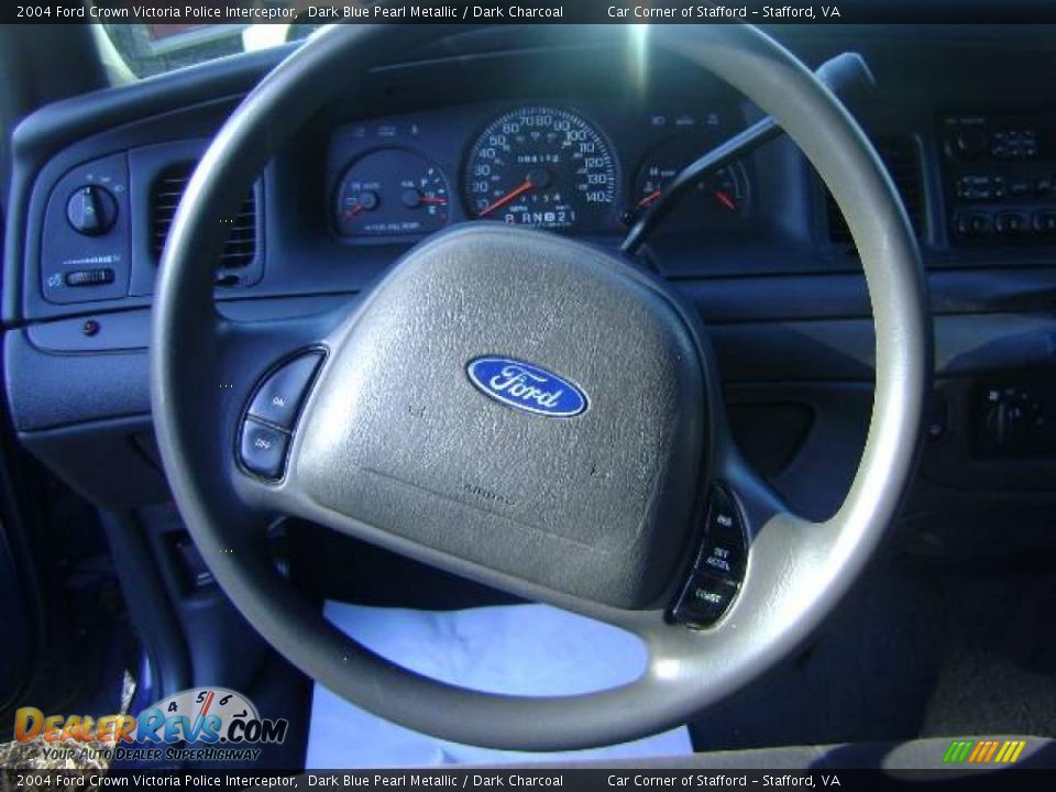 2004 Ford Crown Victoria Police Interceptor Dark Blue Pearl Metallic / Dark Charcoal Photo #7