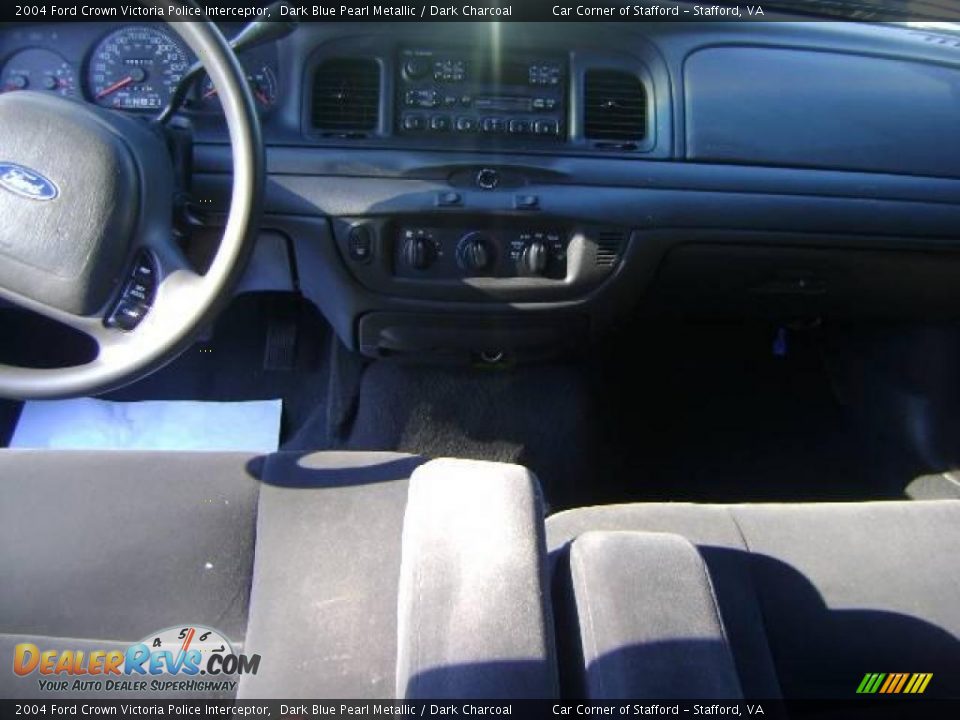 2004 Ford Crown Victoria Police Interceptor Dark Blue Pearl Metallic / Dark Charcoal Photo #8