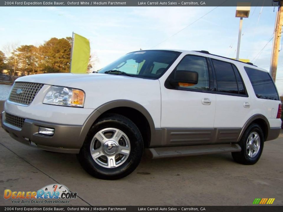 2004 Ford Expedition Eddie Bauer Oxford White / Medium Parchment Photo #2