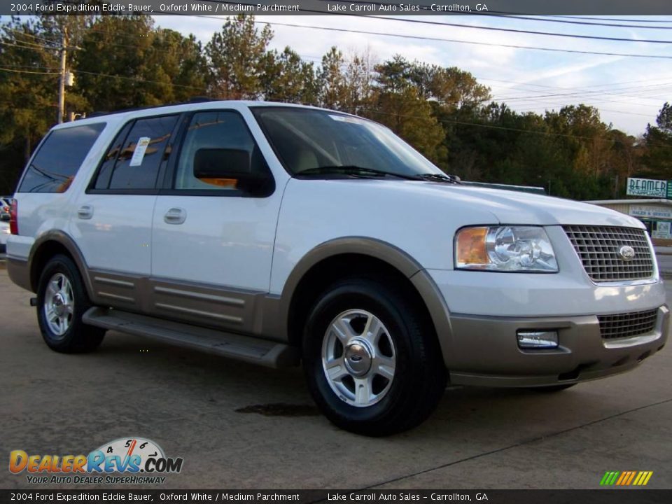 2004 Ford Expedition Eddie Bauer Oxford White / Medium Parchment Photo #11