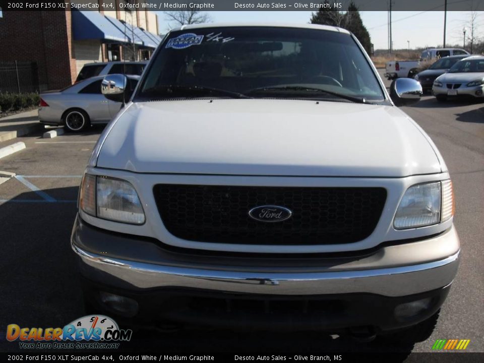 2002 Ford F150 XLT SuperCab 4x4 Oxford White / Medium Graphite Photo #3