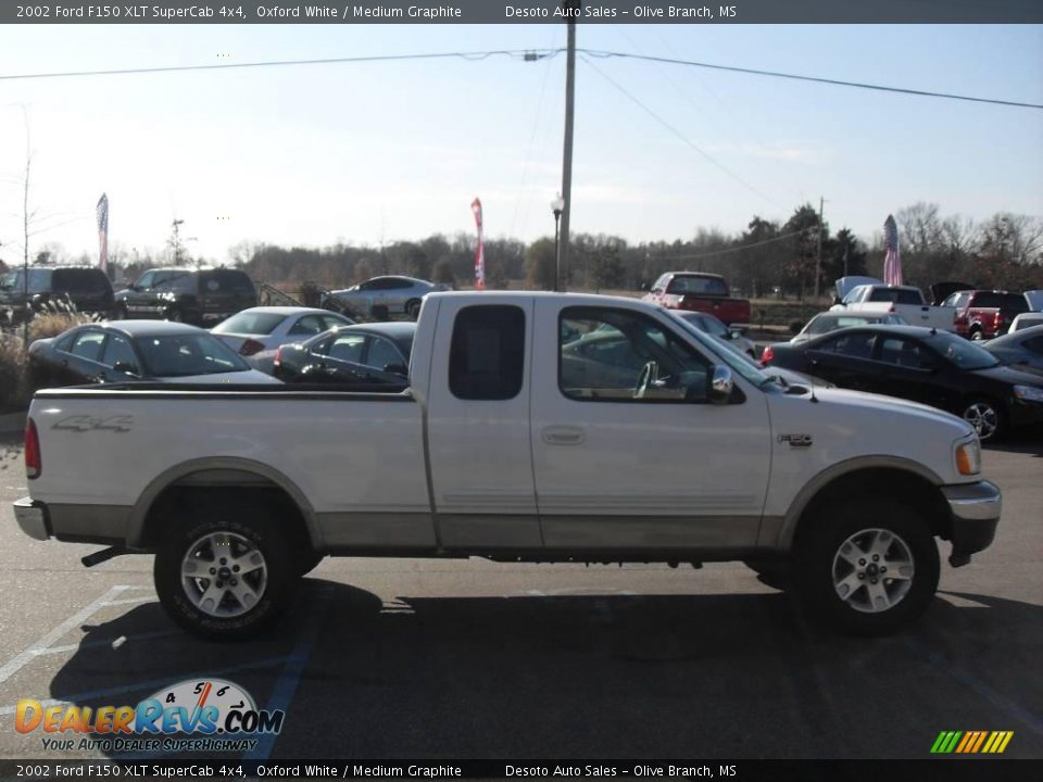 2002 Ford F150 XLT SuperCab 4x4 Oxford White / Medium Graphite Photo #5