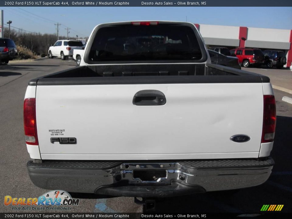 2002 Ford F150 XLT SuperCab 4x4 Oxford White / Medium Graphite Photo #7