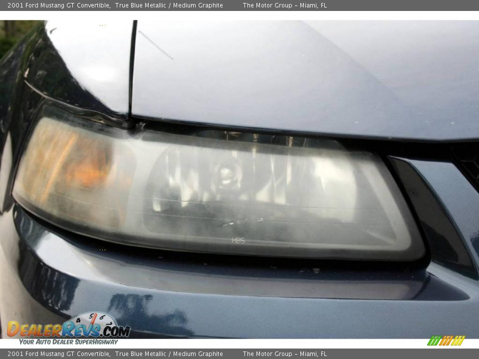2001 Ford Mustang GT Convertible True Blue Metallic / Medium Graphite Photo #19
