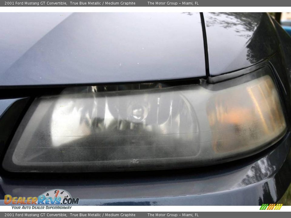 2001 Ford Mustang GT Convertible True Blue Metallic / Medium Graphite Photo #20