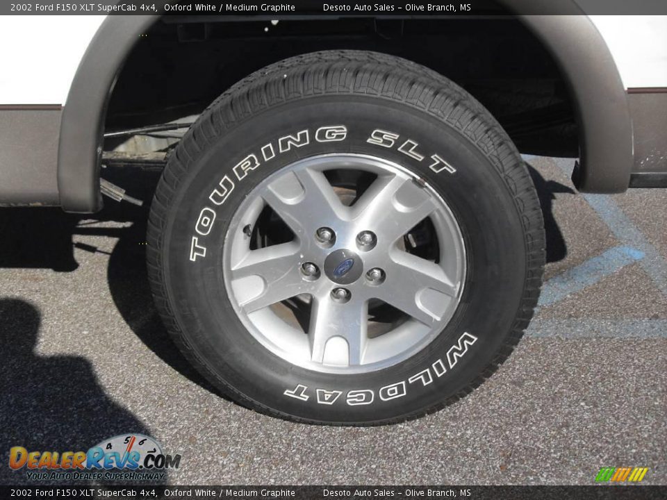 2002 Ford F150 XLT SuperCab 4x4 Oxford White / Medium Graphite Photo #15