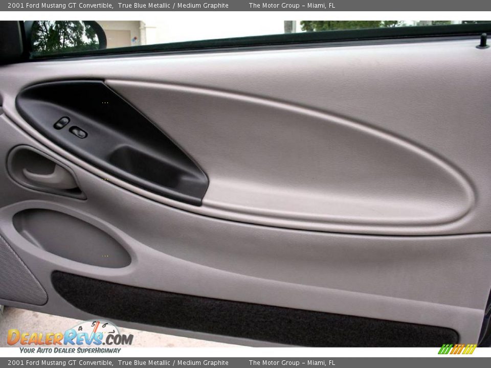 2001 Ford Mustang GT Convertible True Blue Metallic / Medium Graphite Photo #34
