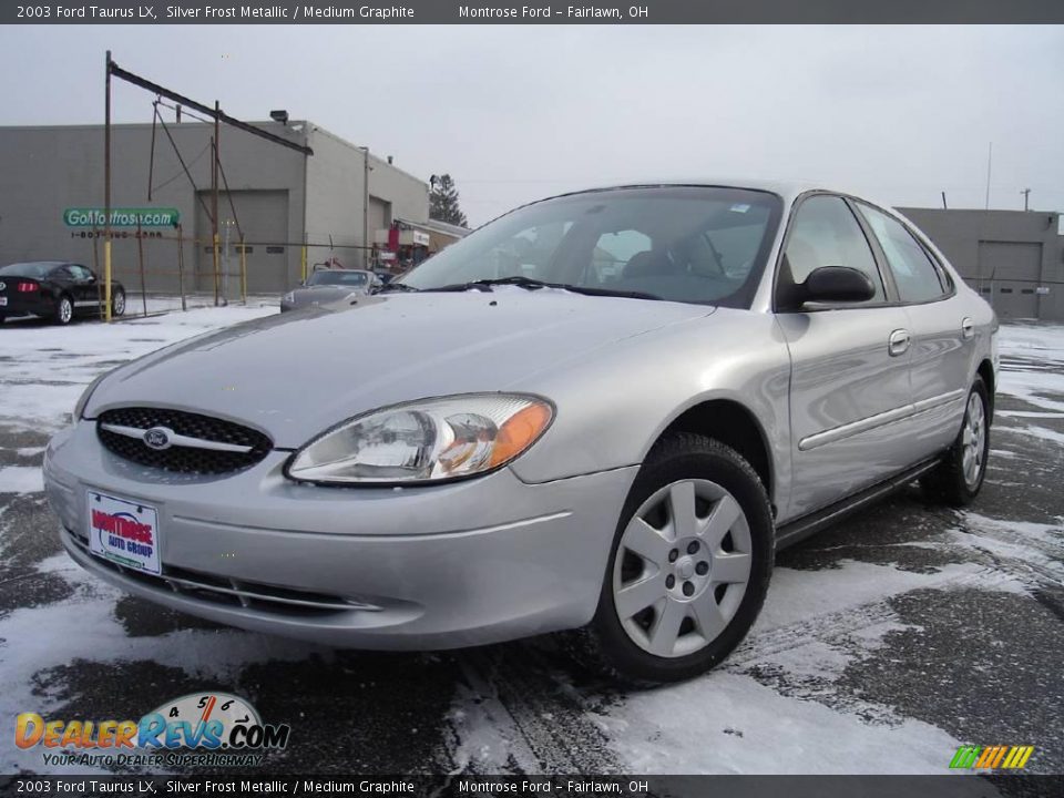 2003 Ford Taurus LX Silver Frost Metallic / Medium Graphite Photo #1