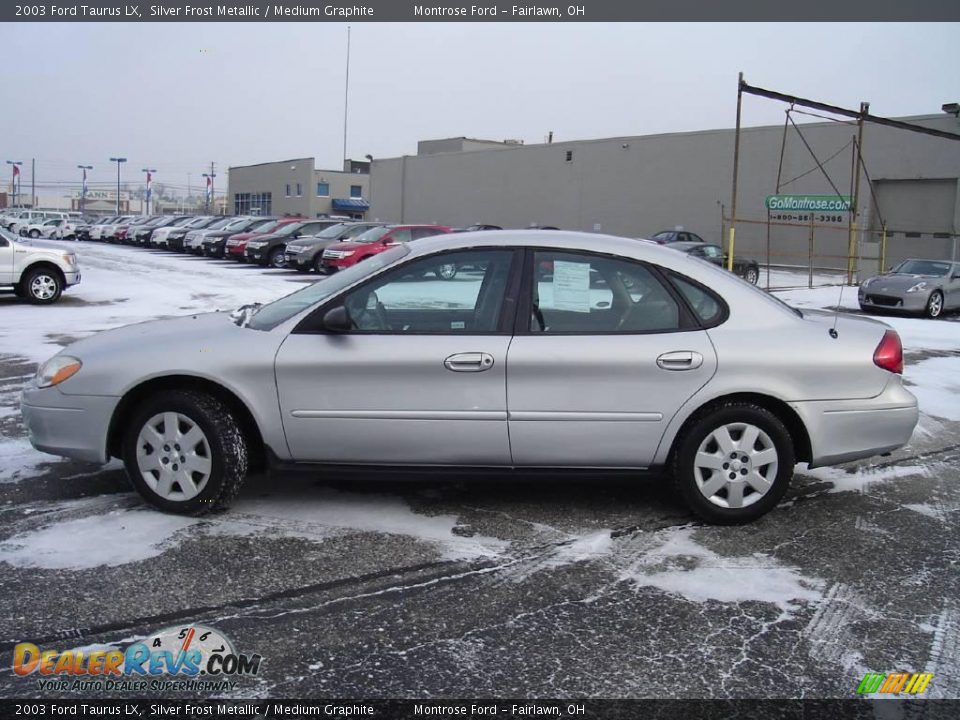 2003 Ford Taurus LX Silver Frost Metallic / Medium Graphite Photo #2