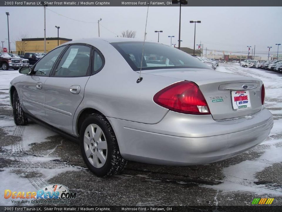 2003 Ford Taurus LX Silver Frost Metallic / Medium Graphite Photo #3