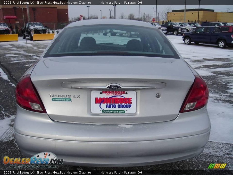 2003 Ford Taurus LX Silver Frost Metallic / Medium Graphite Photo #4
