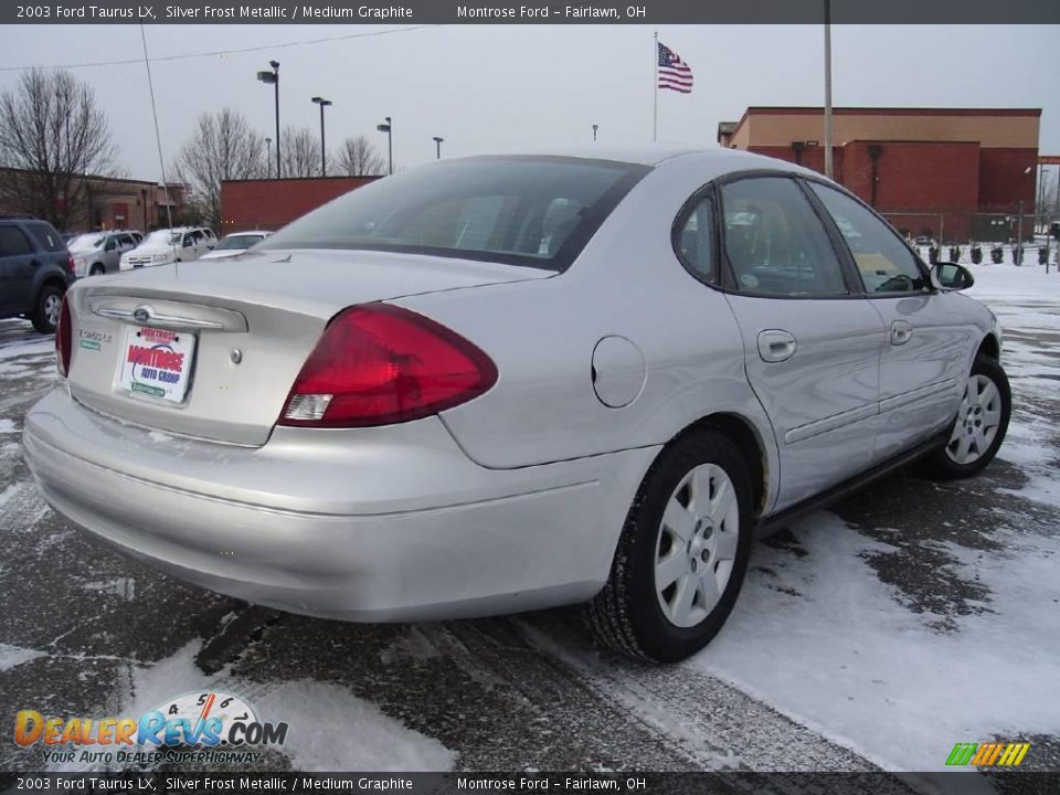 2003 Ford Taurus LX Silver Frost Metallic / Medium Graphite Photo #5