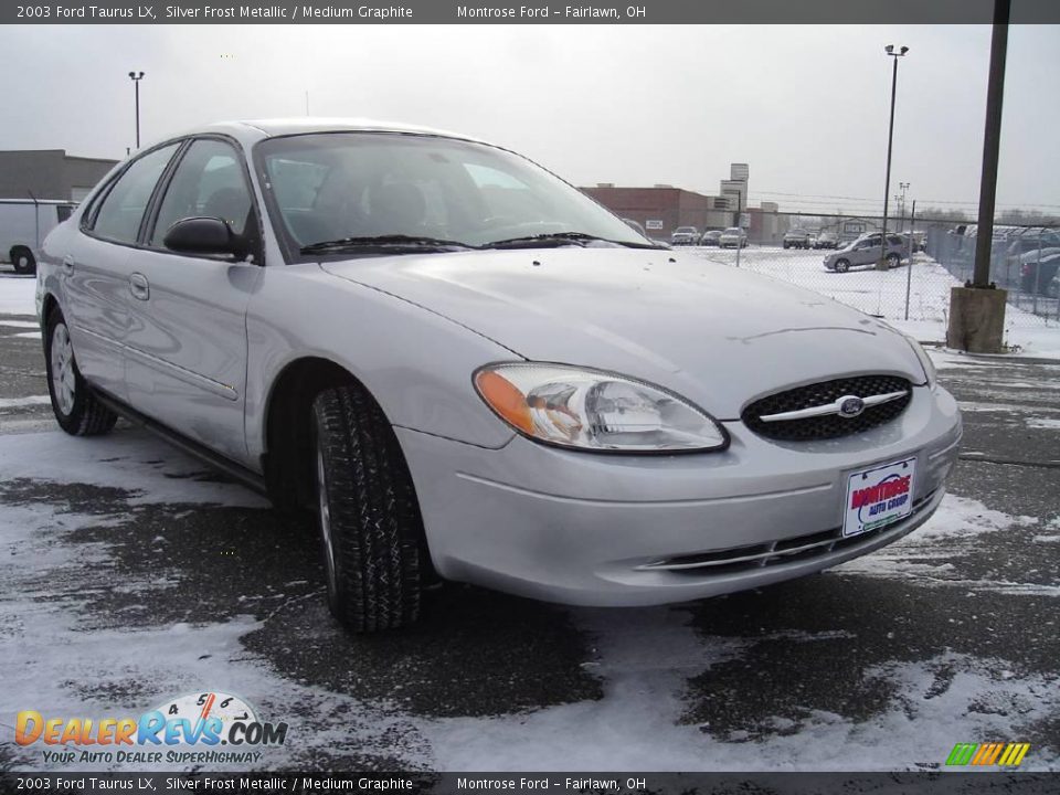 2003 Ford Taurus LX Silver Frost Metallic / Medium Graphite Photo #7