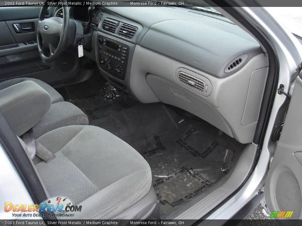 2003 Ford Taurus LX Silver Frost Metallic / Medium Graphite Photo #19