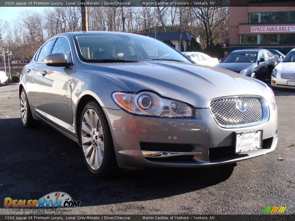 2009 Jaguar XF Premium Luxury Lunar Grey Metallic / Dove/Charcoal Photo #3